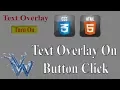 Html Overlay Text on text Html Overlay Text On Button Click By Amazing Techno Tutorials