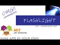 How to create a simple flashlight app for android mobiles using MIT APP INVENTOR