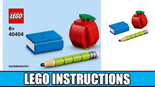 LEGO Instructions: How to Build LEGO Teachers Day – 40404 (MICRO MONTHLY BUILD OCTOBER)