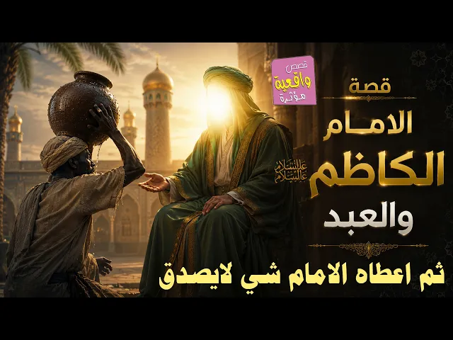 ⁣قصة الامام الكاظم والعبد - العبد اهدى الامام الكاظم قدر من الماء ثم اعطاه الامام الكاظم شيء لا يصدق