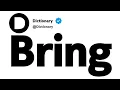 Bring Synonyms Similar Words