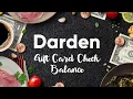 Check Balance Darden Gift Card