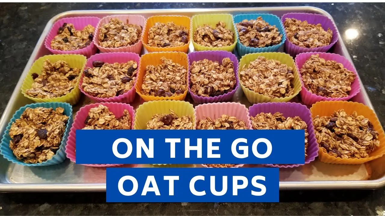 Easy on the go breakfast recipe - healthy oatmeal cups!