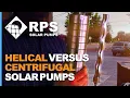 Helical Versus Centrifugal Solar Pumps