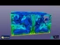 Rayleigh Benard Thermal Convection 3D Simulation with LBM -