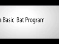 Batch Programming Lesson 2 User Input Variables