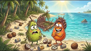 Stranded on a Deserted Island! Our Survival Plan Goes Wrong | Pear Couple