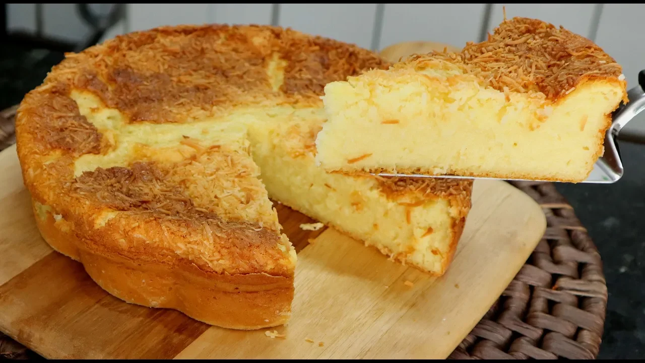 BOLO COCADA BOLO DE COCO SUPER CREMOSO E FÁCIL