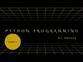 Python for Beginners Full Python Programming Course Lecture 3