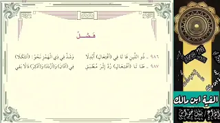 ألفية ابن مالك فصل بصوت نبيل جواس 