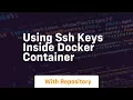 using ssh keys inside docker container