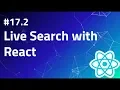 2 Live Search with React React search api React search component Search tutorial example
