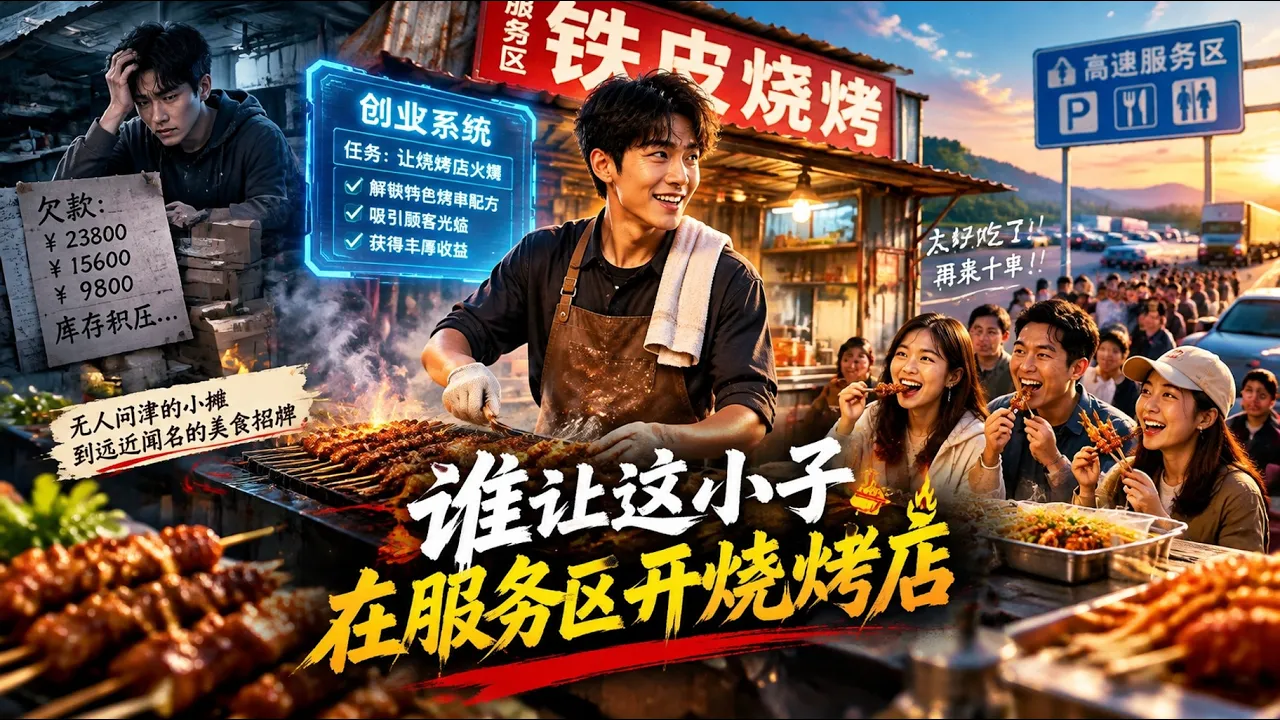 谁让这小子在服务区开烧烤店