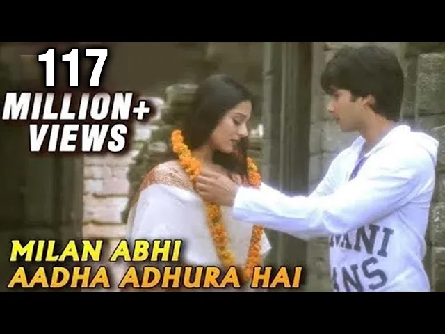 Milan Abhi Aadha Adhura Hai - Vivah - Shahid Kapoor, Amrita Rao - Bollywood Romantic Songs