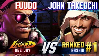 Download SF6 ▰ FUUDO (Dee Jay) vs JOHN TAKEUCHI (#1 Ranked Rashid) ▰ High Level Gameplay MP3