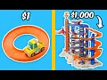 1 vs 1000 Hot Wheels Track