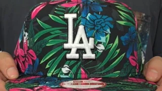 Dodgers AMAZON BLOOM SNAPBACK Hat by New Era