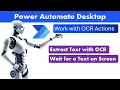 Power Automate Desktop - OCR Actions