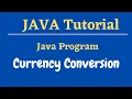 Java Program for Currency Conversion Java Lab Programs