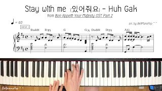 stay with me huh gak ost piano sheet