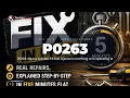 P0263 Explained P0263 means cylinder 1 s fuel injector is not firing or is operating at Trouble