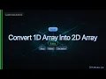 LeetCode 2022 Convert 1D Array Into 2D Array The Array Scan Trick C