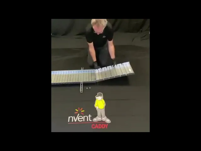 nVent CADDY Cable Management Solutions – Perforated Cable Tray Installations