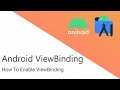 How To Enable Android ViewBinding No More findViewById