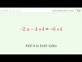 Linear equation with one unknown Solve 3x-4 5x-6 step-by-step solution