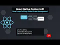 Stop Prop Drilling Context API Explained Data Management React Native Full Course 2025
