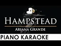 Download Lagu Ariana Grande - Hampstead - Piano Karaoke Instrumental Cover with Lyrics