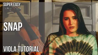 Download SUPER EASY: How to play SNAP  by Rosa Linn on Viola (Tutorial) MP3