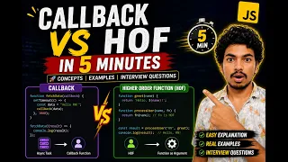 Callback vs Higher-Order Function in JavaScript Explained Simply