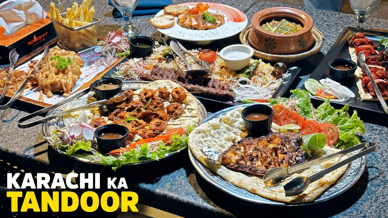 Tandoor, Karachi   Fish, Handi, Sizziling Kabab Huge Menu, Amazing Taste   Best Food of Pakistan