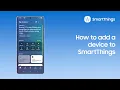 How to add a device to SmartThings