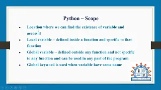 Scope in Python programming in Tamil