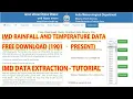 IMD RAINFALL AND TEMPERATURE DATA - FREE DOWNLOAD EXTRACTION OF IMD DATA