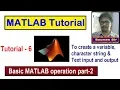 MATLAB Tutorial - Basic operation on MATLAB part 2