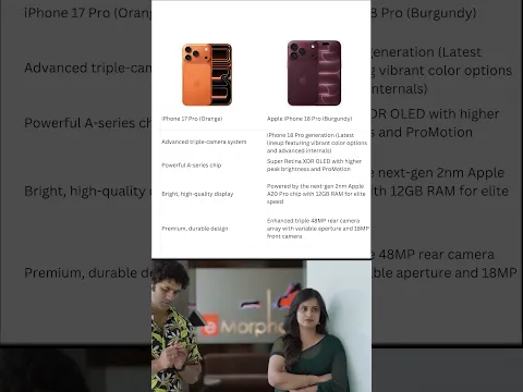 iPhone 17 Pro vs iPhone 18 Pro | Worth the Upgrade? | #shorts #apple #flipkart #sale #iphone17 #fyp