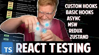 Testing Components Hooks Custom Hooks Redux and Zustand