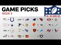 NFL Week 2 Game Picks
