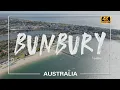 Australia - Bunbury Relaxed Coastal City in Western Aussie Scenic Seaside Homes 4K 60p Drone
