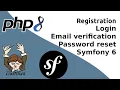Symfony tutorial Registration and Login system with email verification and password reset