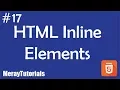17 - HTML Inline Elements