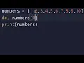 How to DELETE first or last element of a PYTHON list