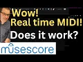Real Time with Musescore 3 6 manual MIDI input music notation software