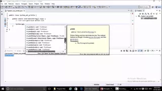 Java System out println - English