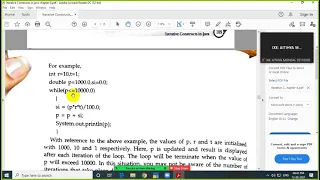 Chapter 8 Iterative Constructs in java part-2