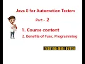 Java 8 for Automation Testers - Part 2