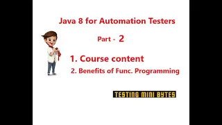 Java 8 for Automation Testers - Part 2